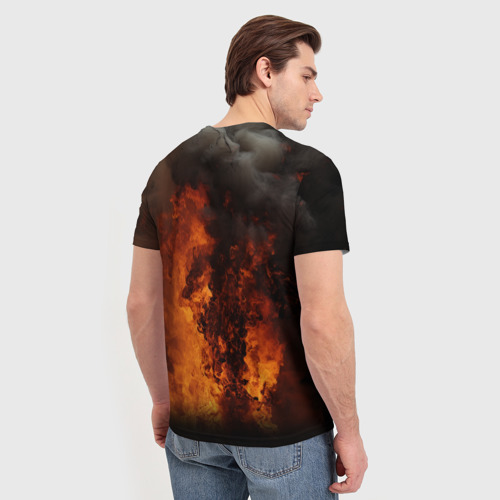 Мужская футболка 3D Bring Me the Horizon - flame, цвет 3D печать - фото 4