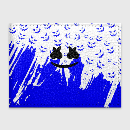 Обложка для студенческого билета Marshmello dj blue pattern music band, цвет бирюзовый