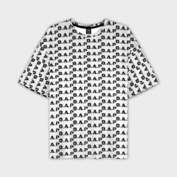 Мужская футболка oversize 3D BAP kpop steel pattern