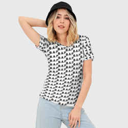 Женская футболка 3D Slim BAP kpop steel pattern - фото 2