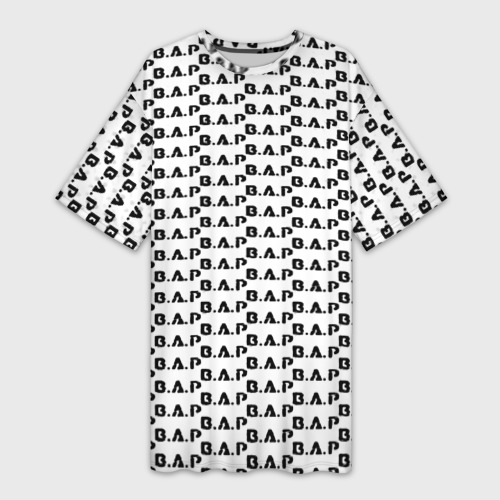 Платье-футболка 3D BAP kpop steel pattern, цвет 3D печать