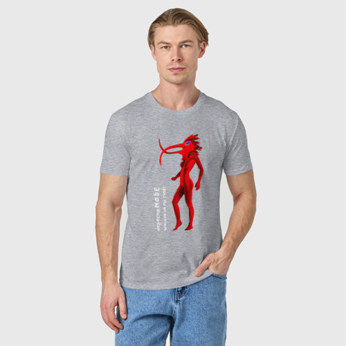 Мужская футболка хлопок Depeche Mode - WIMS птица, цвет меланж - фото 3