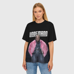 Женская футболка oversize 3D Till Lindemann - фото 2
