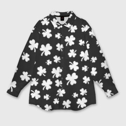 Мужская рубашка oversize 3D Black clover pattern anime