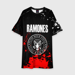 Детское платье 3D Ramones краски метал группа