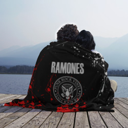 Плед 3D Ramones краски метал группа - фото 2