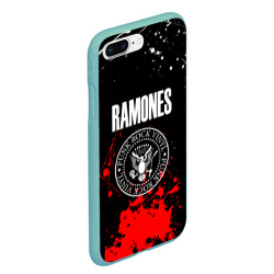 Чехол для iPhone 7Plus/8 Plus матовый Ramones краски метал группа - фото 2