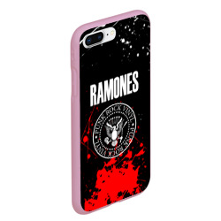 Чехол для iPhone 7Plus/8 Plus матовый Ramones краски метал группа - фото 2