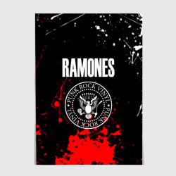 Постер Ramones краски метал группа