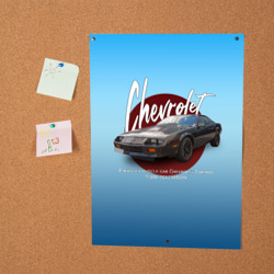 Постер Американский маслкар Chevrolet Camaro третьего поколения - фото 2