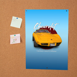 Постер Американский маслкар Chevrolet Corvette - фото 2