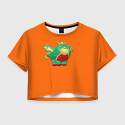 Женская футболка Crop-top 3D Дракон из игры PK XD Orang