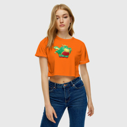 Женская футболка Crop-top 3D Дракон из игры PK XD Orang - фото 2