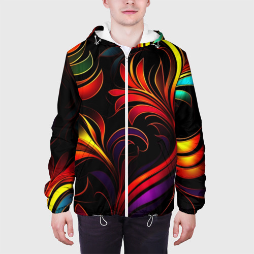Мужская куртка 3D Паттерн русские узоры , цвет 3D печать - фото 4