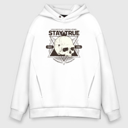 Мужское худи Oversize хлопок Skull stay true