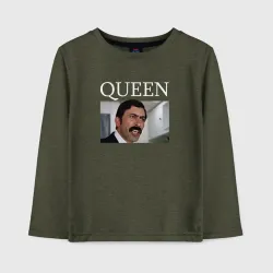 Детский лонгслив хлопок Queen - Mimino мем