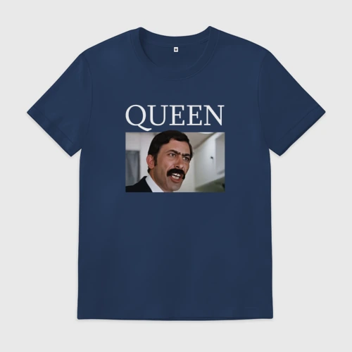 Мужская футболка хлопок Queen - Mimino мем