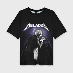 Женская футболка oversize 3D Meladze - Metallica