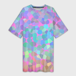 Пуантилизм – Платье-футболка 3D с принтом купить