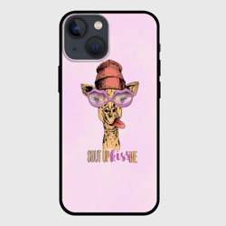 Чехол для iPhone 13 mini Гламурный жираф