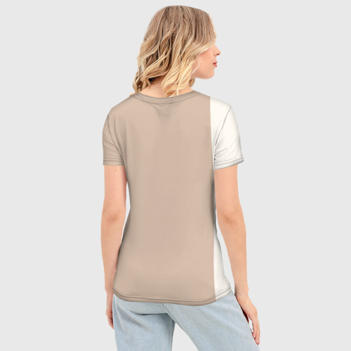 Женская футболка 3D Slim Серкан Болат - арт-портрет, цвет 3D печать - фото 4