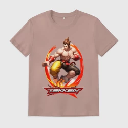 Мужская футболка хлопок Логотип к игре Tekken