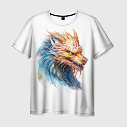 Портрет дракона символа Нового года – Мужская футболка 3D с принтом купить со скидкой в -26%