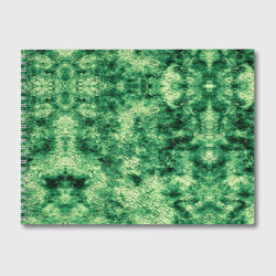 Альбом для рисования Шкура рептилии ярко зелёного цвета
