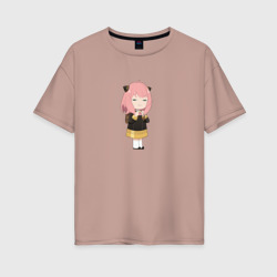 Анечка чиби – Женская футболка хлопок Oversize с принтом купить со скидкой в -16%