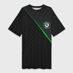 Платье-футболка 3D Skoda geometry sport