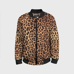 Детский бомбер 3D Цвет дикого леопарда 