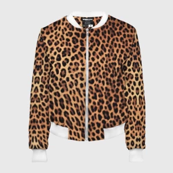 Женский бомбер 3D Цвет дикого леопарда