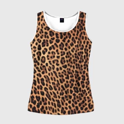 Женская майка 3D Цвет дикого леопарда 