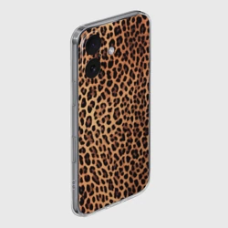 Чехол для iPhone 16 силиконовый с защитой камеры Цвет дикого леопарда - фото 2