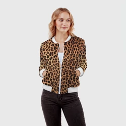 Женский бомбер 3D Цвет дикого леопарда - фото 2