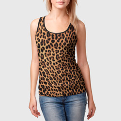 Женская майка 3D Цвет дикого леопарда - фото 2