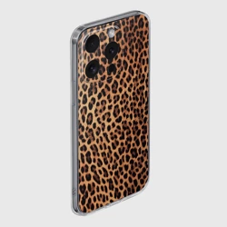 Чехол для iPhone 15 Pro силиконовый с защитой камеры Цвет дикого леопарда - фото 2