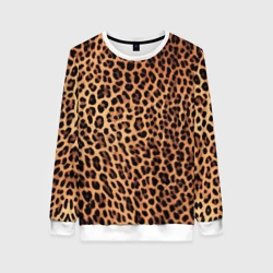 Женский свитшот 3D Цвет дикого леопарда 