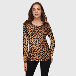 Женский лонгслив 3D Цвет дикого леопарда - фото 2