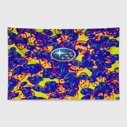 Флаг-баннер Subaru yellow sportlogo