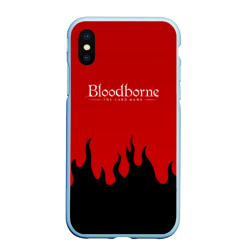 Чехол для iPhone XS Max матовый Bloodborne souls game flame