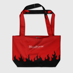 Пляжная сумка 3D Bloodborne souls game flame