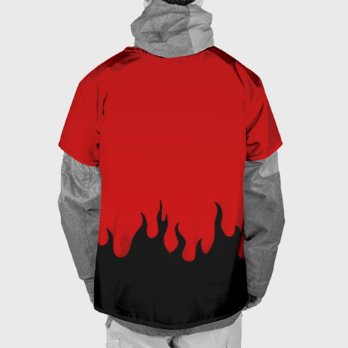 Накидка на куртку 3D Bloodborne souls game flame, цвет 3D печать - фото 2