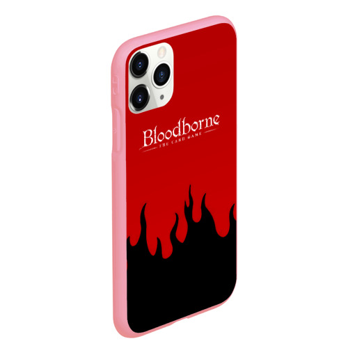 Чехол для iPhone 11 Pro Max матовый Bloodborne souls game flame, цвет баблгам - фото 3