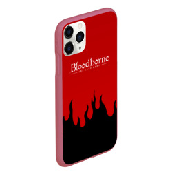 Чехол для iPhone 11 Pro Max матовый Bloodborne souls game flame - фото 2