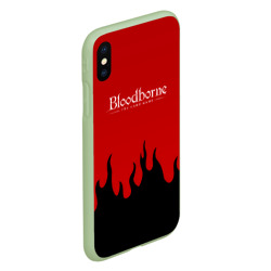 Чехол для iPhone XS Max матовый Bloodborne souls game flame - фото 2