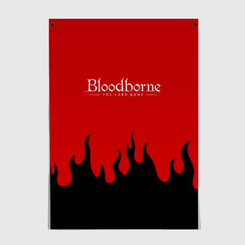 Постер Bloodborne souls game flame
