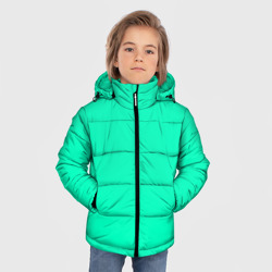 Зимняя куртка для мальчиков 3D Яркий аквамарин - фото 2