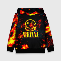 Детская толстовка 3D Nirvana rock огненное лого лава