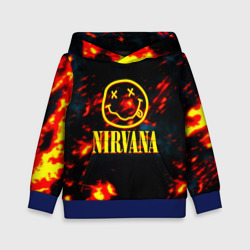 Детская толстовка 3D Nirvana rock огненное лого лава